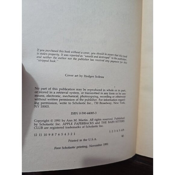 The Baby-sitters Club Mystery #2 Beware, Dawn! By Ann M. Martin Vintage - Picture 6 of 6